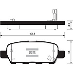 Колодки тормозные SANGSIN SP1184