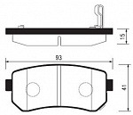 Колодки тормозные SANGSIN SP1187