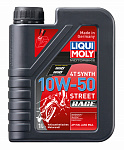 Масло моторное для 4-тактных мотоциклов Liqui Moly Motorbike 4T Synth Street Race, 10W-50, 1 л, синтетическое