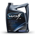 Масло моторное Wolf Outboard 4T, 10W-30, 4 л, полусинтетическое