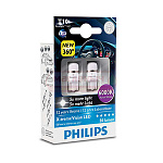 Лампа Philips W5W 12V-1W (W2,1x9,5) светодиод 12799 6000КХ2 к-т 2шт