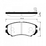 Колодки тормозные SANGSIN SP1155