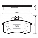 Колодки тормозные SANGSIN SP1165 