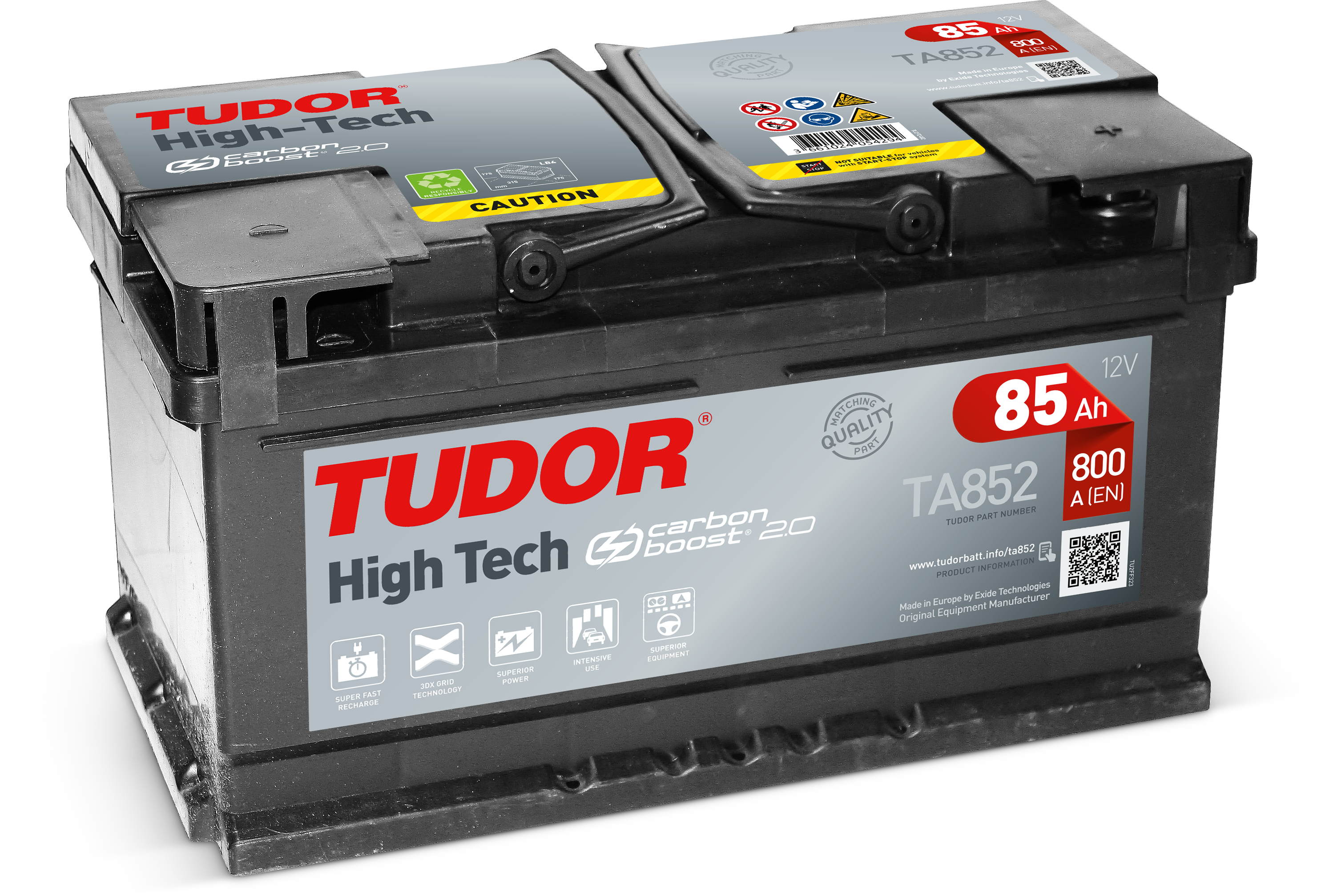 Аккумулятор TUDOR High-Tech  85 Ah о/п DIN L4 (TA852)