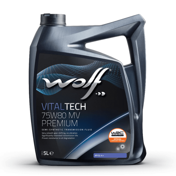 Масло трансмиссионное Wolf Vitaltech 75W-80 MV Premium 5л