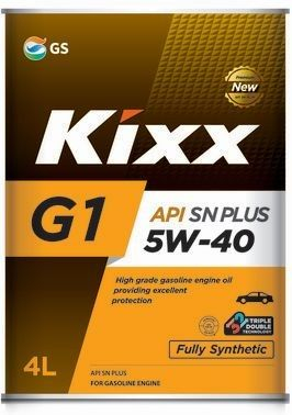 Масло моторное KIXX G1 5w40 SN Plus синт 4л