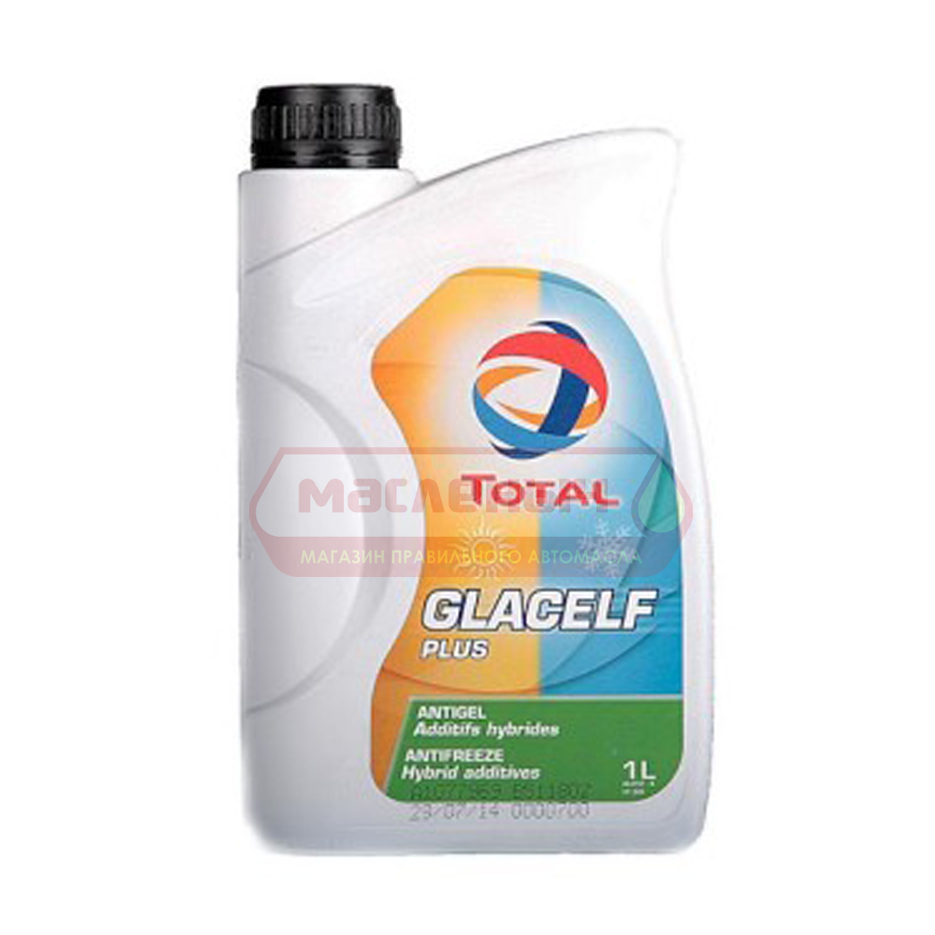 Жидкость охлаждающая Антифриз TOTAL Glacelf Plus 1л конц.