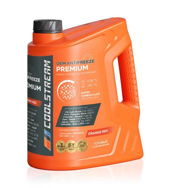 Антифриз CoolStream Premium 40 оранжевый 5л