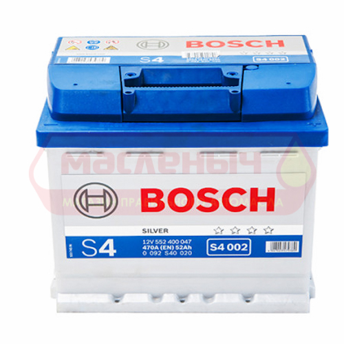 Аккумулятор Bosch Евро S4 002 52Ah 470А о/п 40020