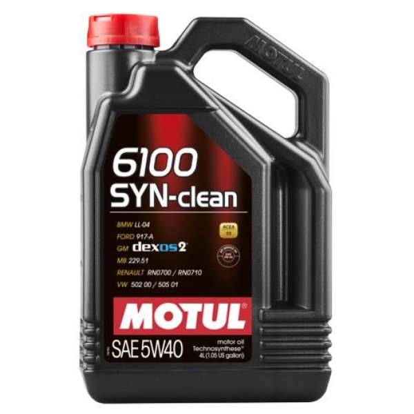 Масло моторное MOTUL 6100 Syn-Clean 5w40 4л 107942