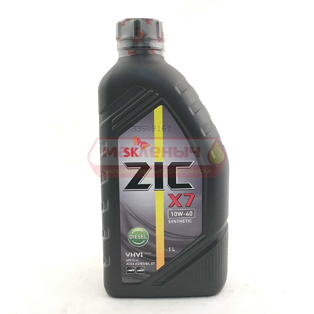 Масло моторное ZIC X7 Diesel 10w40 Cl-4 синт.1л (5000 Diesel)