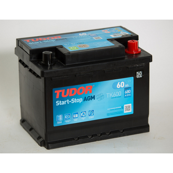 Аккумулятор TUDOR AGM  60 Ah о/п DIN L2 (TK600)