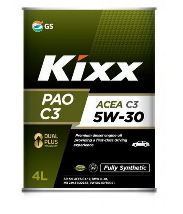 Масло моторное KIXX PAO 5w30 SN/CF/C3 синт.4л