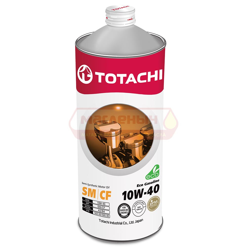 Масло моторное TOTACHI Eco Gasoline 10w40 SN/CF 1л