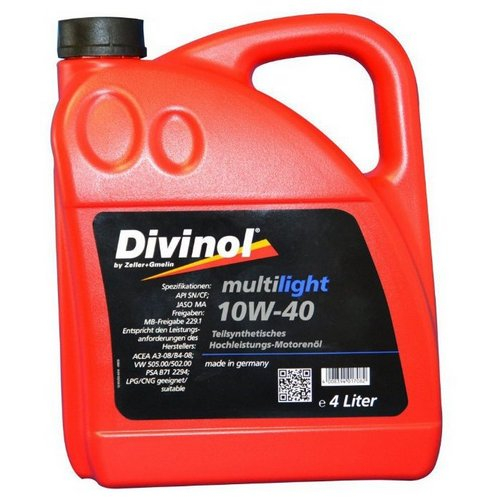 Масло моторное DIVINOL Multilight 10W40 SN/CF 4л