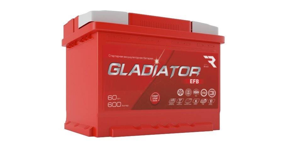 Аккумулятор Gladiator EFB 60 п/п