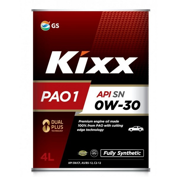 Масло моторное KIXX PAO 1 0w30 SN синт 4л