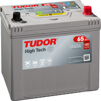 Аккумулятор TUDOR High-Tech Азия 65 Ah о/п JIS D23L (TA654)
