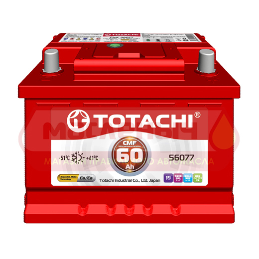 Аккумулятор TOTACHI 60 Ah о/п 56077L низкий