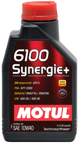 Масло моторное MOTUL 6100 Synergie+ 10w40 1л 102781/108646