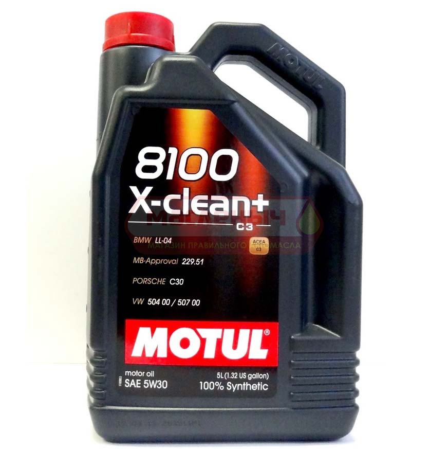 Масло моторное MOTUL 8100 X-Clean+ 5w30 5л 106377