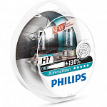 Лампа Philips H7 60/55W+130% 12V 12972 X-treme Vision 2шт евробокс