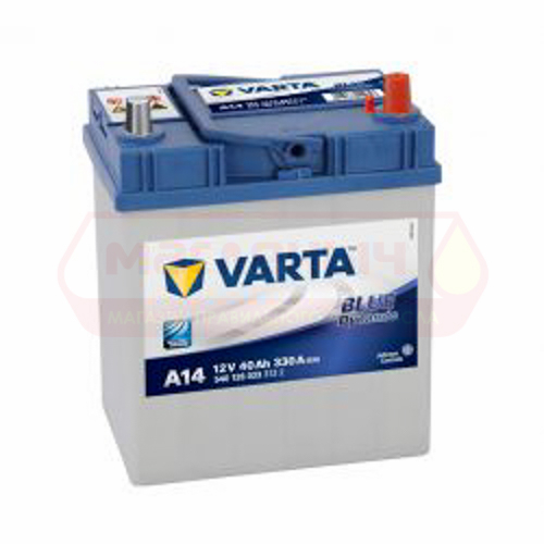 Аккумулятор VARTA Asia Blue D 40 Ah о/п яп/к  A14 (540 126)