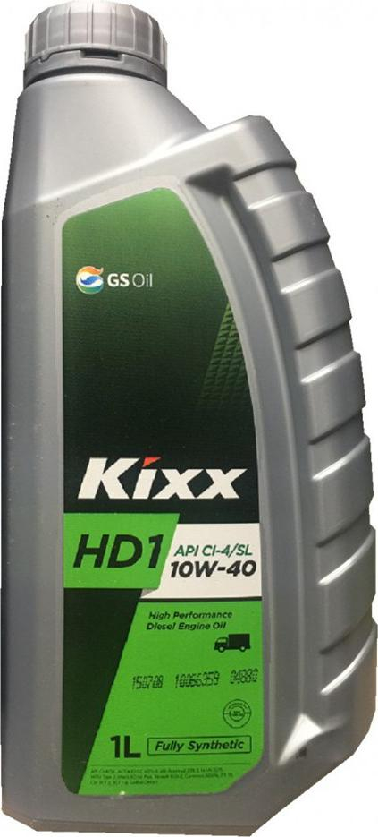 Масло моторное Kixx HD1 (D1) 10w40 CI-4/SL Синтетика 1л