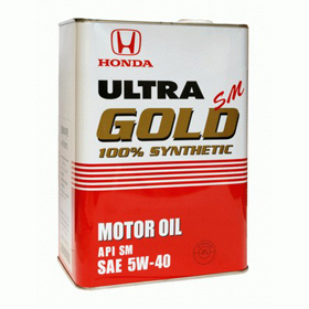Моторное масло HONDA 5w40 Ultra Gold синт.4л 0821499904