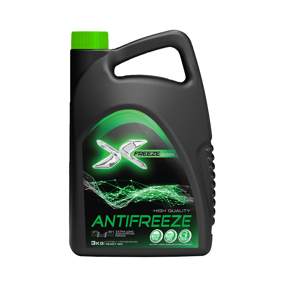 Жидкость охлаждающая Антифриз G11 Carbox X freeze зеленый 3кг