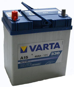 Аккумулятор VARTA Asia Blue D 40 Ah п/п яп/к  A15 (540 127)