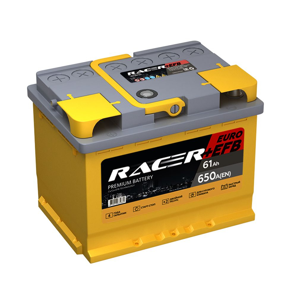 Аккумулятор RACER+EFB  61 о/п