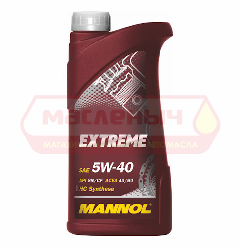 Масло моторное Mannol Extreme 5w40 синт. 1л