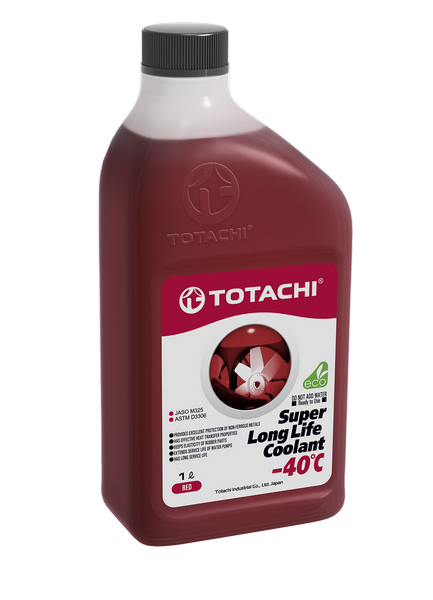 Жидкость охлаждающая Антифриз TOTACHI Red -40C Гибридный 1л