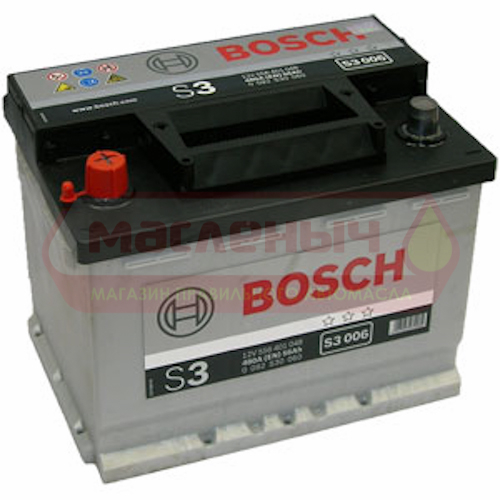 Аккумулятор Bosch Евро S3 006 56Ah 480A п/п 30060