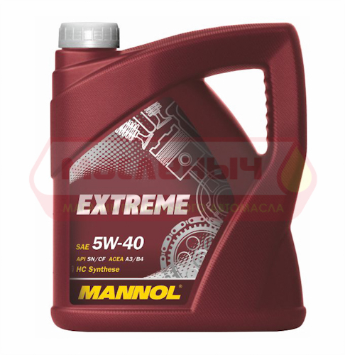 Масло моторное Mannol Extreme 5w40 синт. 4л