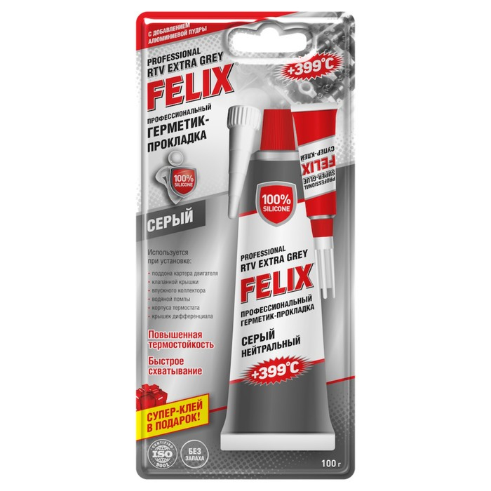 Герметик-прокладка FELIX серый 100г