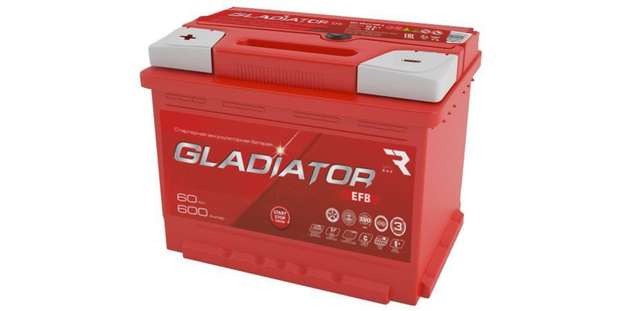 Аккумулятор Gladiator EFB 60 п/п