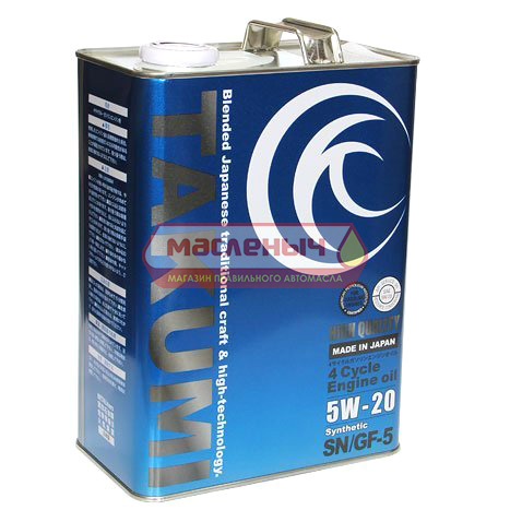 Масло моторное TAKUMI High Quality 5w20 Synthetic(HIVI) синт.4л