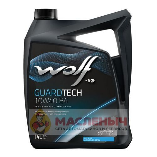 Масло моторное Wolf Guardtech 10W-40 B4 4л