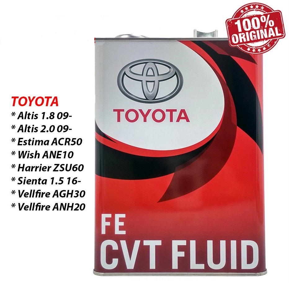 TOYOTA ATF CVT FLUID FE 4л 0888602505 0888602505 TOYOTA — купить в Масленыч