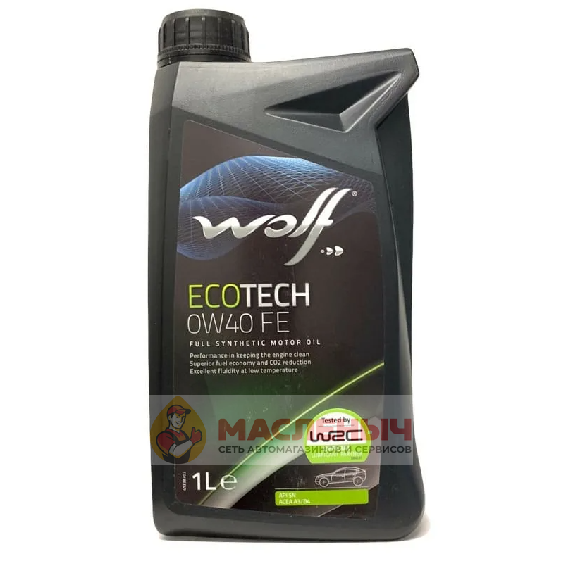 Масло моторное Wolf Ecotech 0W-40 FE 1л