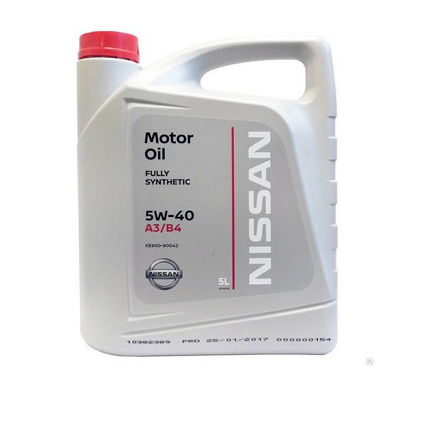 Моторное масло NISSAN 5w40 синт.5л KE90090042R