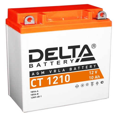 Аккумулятор DELTA 12V-10Ah YB9A-A,B CT1210