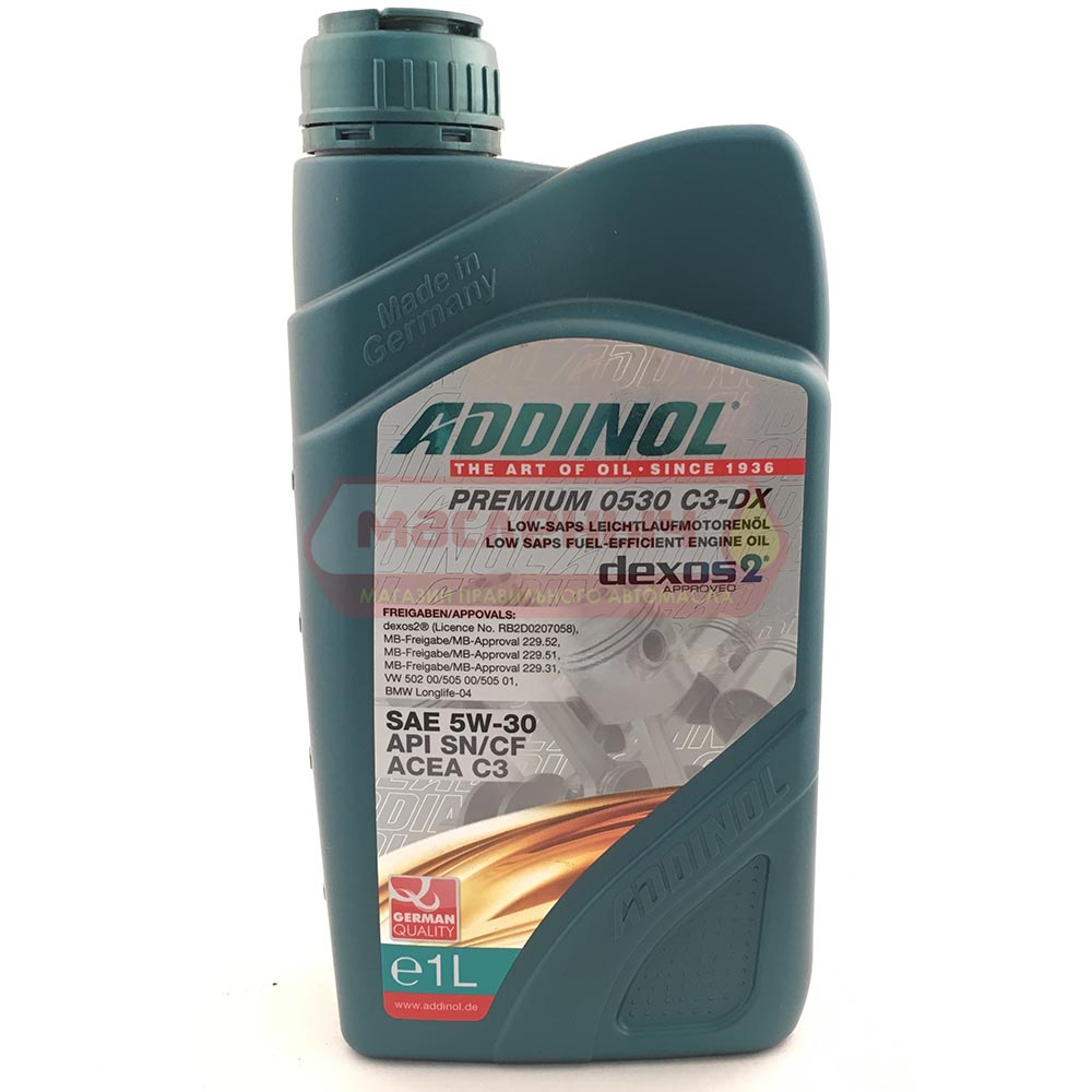 Масло моторное ADDINOL Premium (0530 C3-DX)  5w30 SN/CF 1л