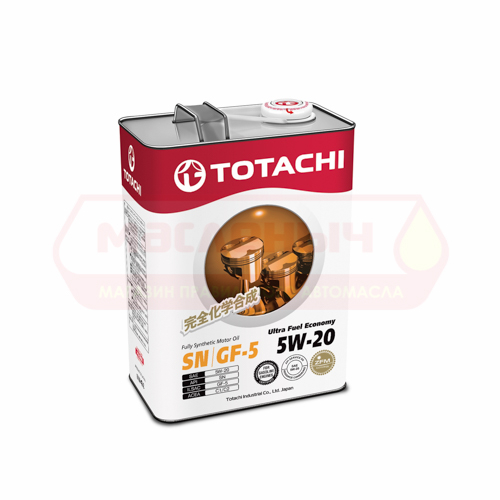 Масло моторное TOTACHI Ultra Fuel Fully Synthetic 5w20 SN 4л