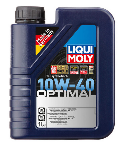 Масло моторное LIQUI MOLY 10w40 Optimal п/с 1л 3929