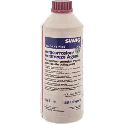 Жидкость охлаждающая Антифриз SWAG G12++ 1.5л конц,