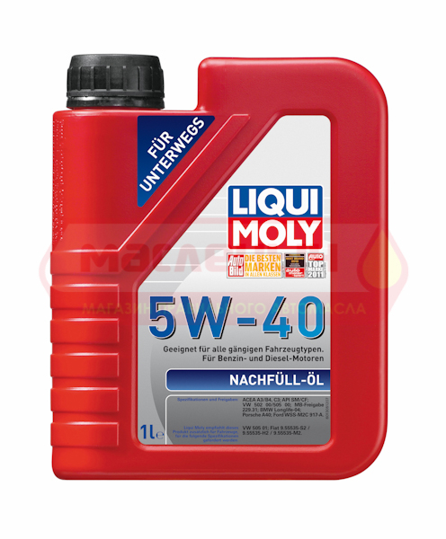 Масло моторное LIQUI MOLY 5w40 Nachfull Oil 1л 8027