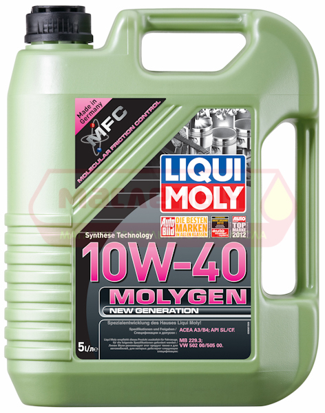 Масло моторное LIQUI MOLY 10w40 Molygen New Generation п/с 5л 9061